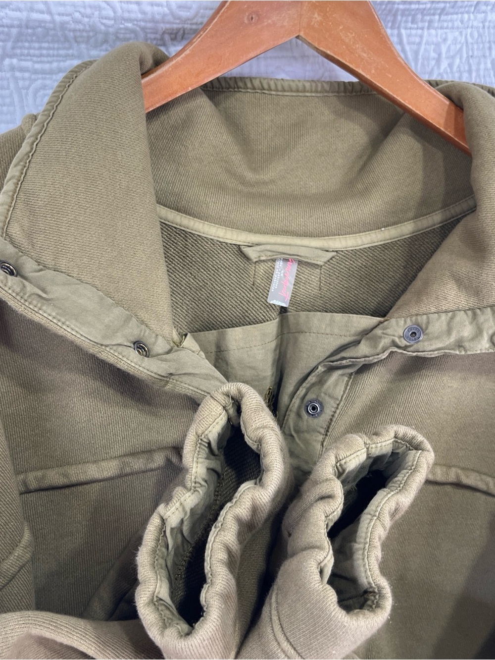 Free People Movement Sweatshirt in Tobacco Stash It Sweat Pullover Relaxed Med - Picture 5 of 16